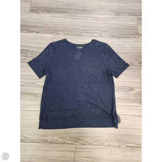 Top Short Sleeve Basic By Banana Republic In Blue, Size: M