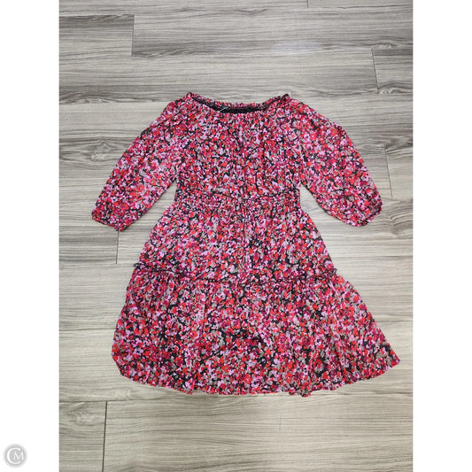 Dress Casual Midi By Clothes Mentor In Floral Print, Size: L