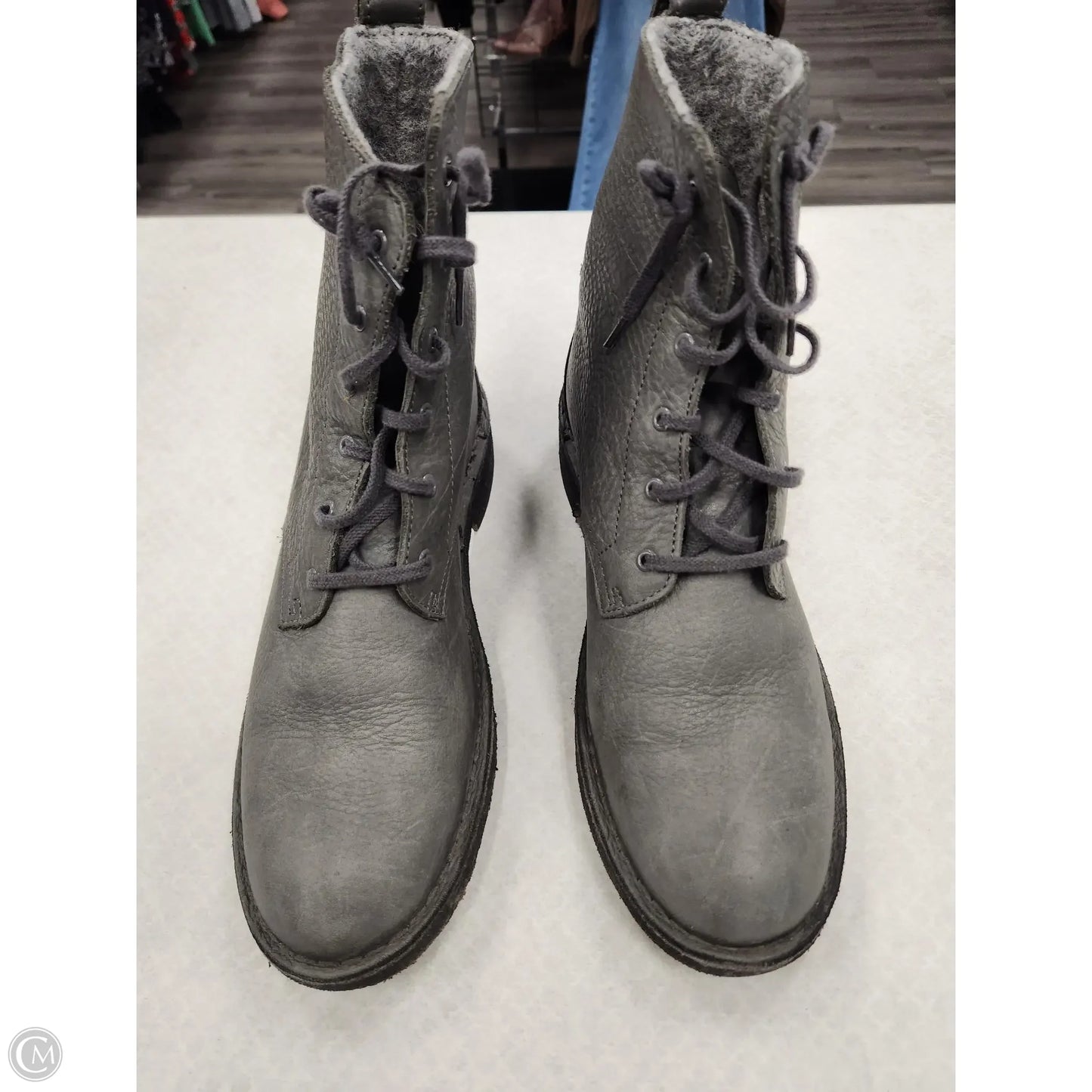 Boots Combat By Clarks In Grey, Size: 9