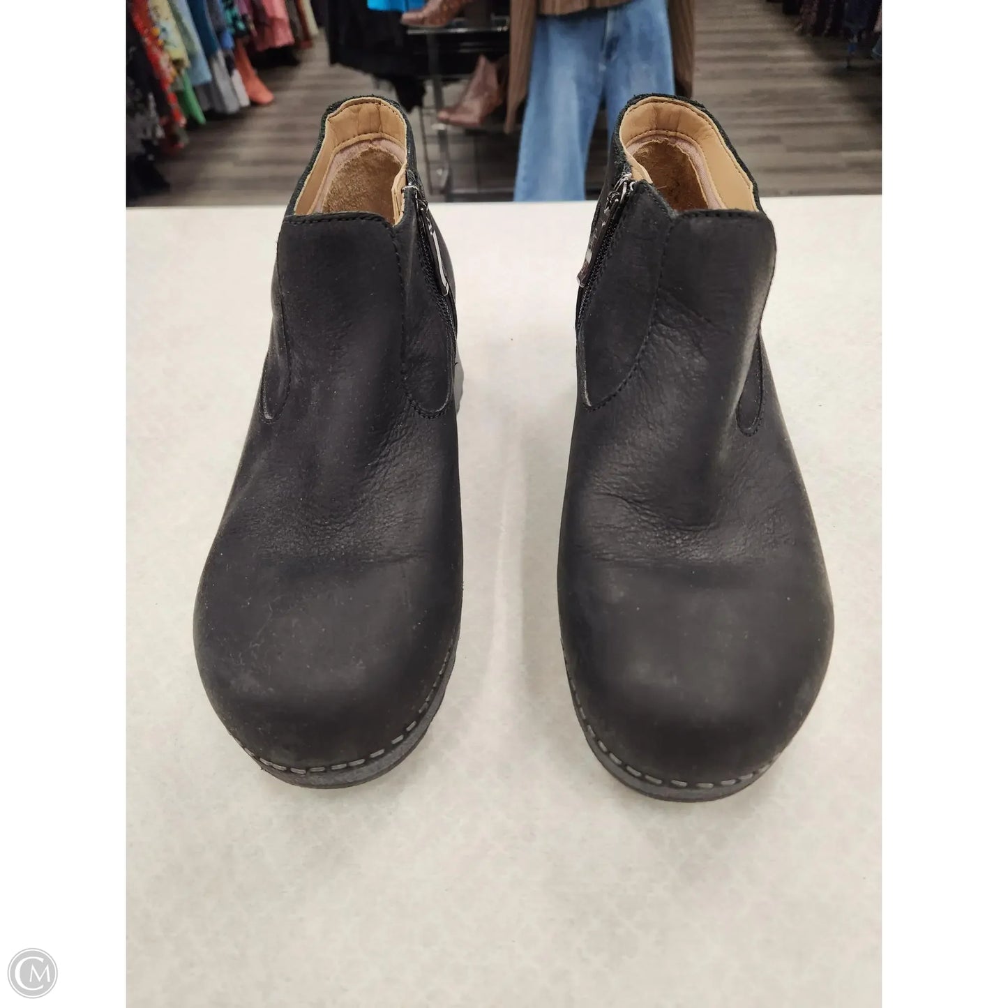 Boots Ankle Heels By Dansko In Black, Size: 9