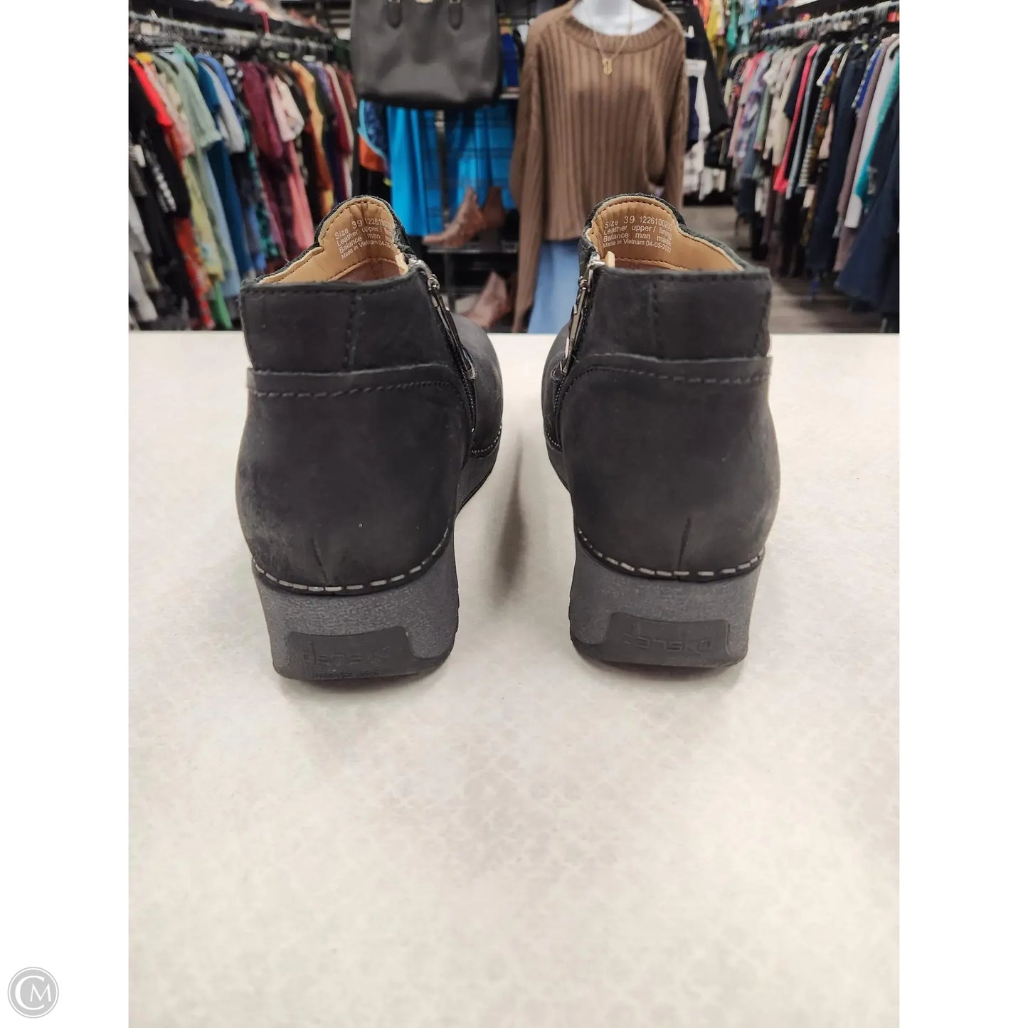 Boots Ankle Heels By Dansko In Black, Size: 9