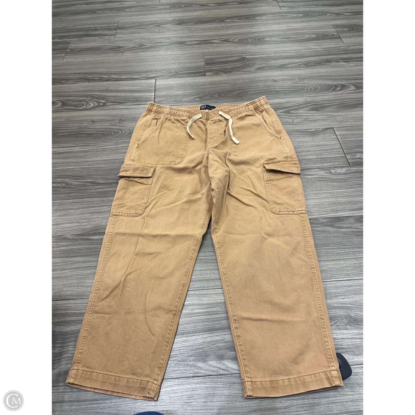Jeans Wide Leg By Gap In Tan, Size: L