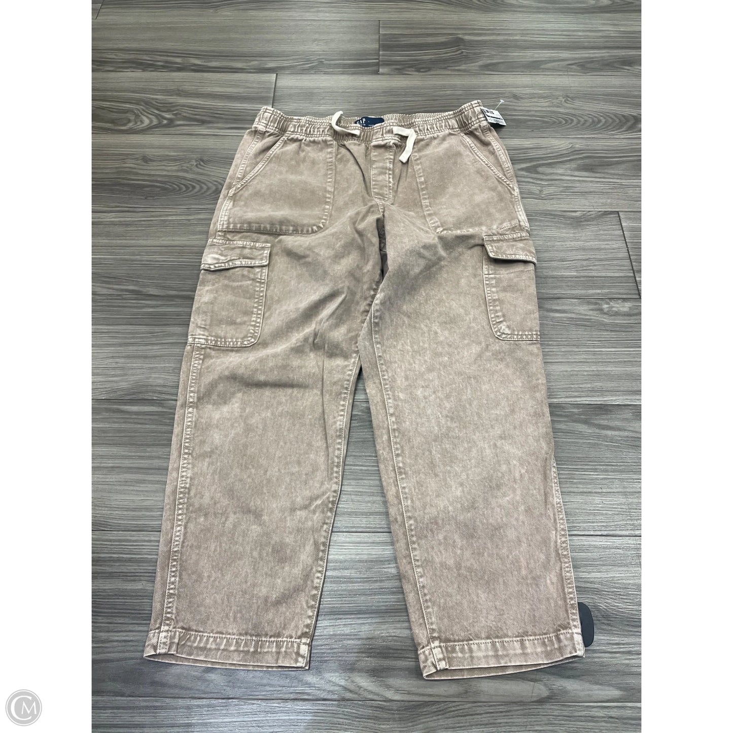 Jeans Wide Leg By Gap In Tan, Size: L