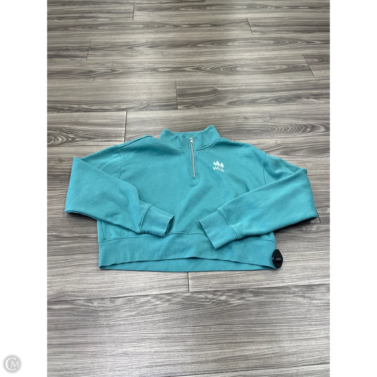 Sweatshirt Collar By District In Blue, Size: S