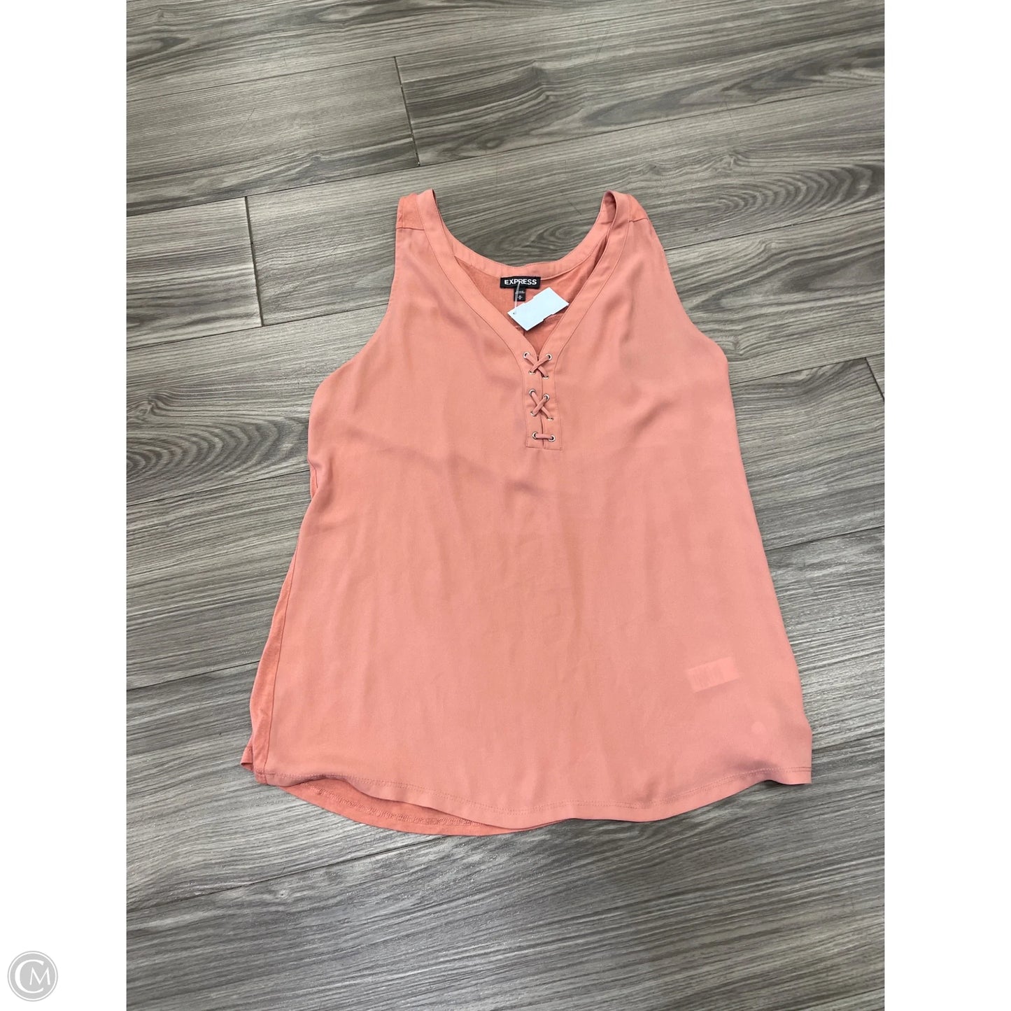 Blouse Sleeveless By Express In Pink, Size: M