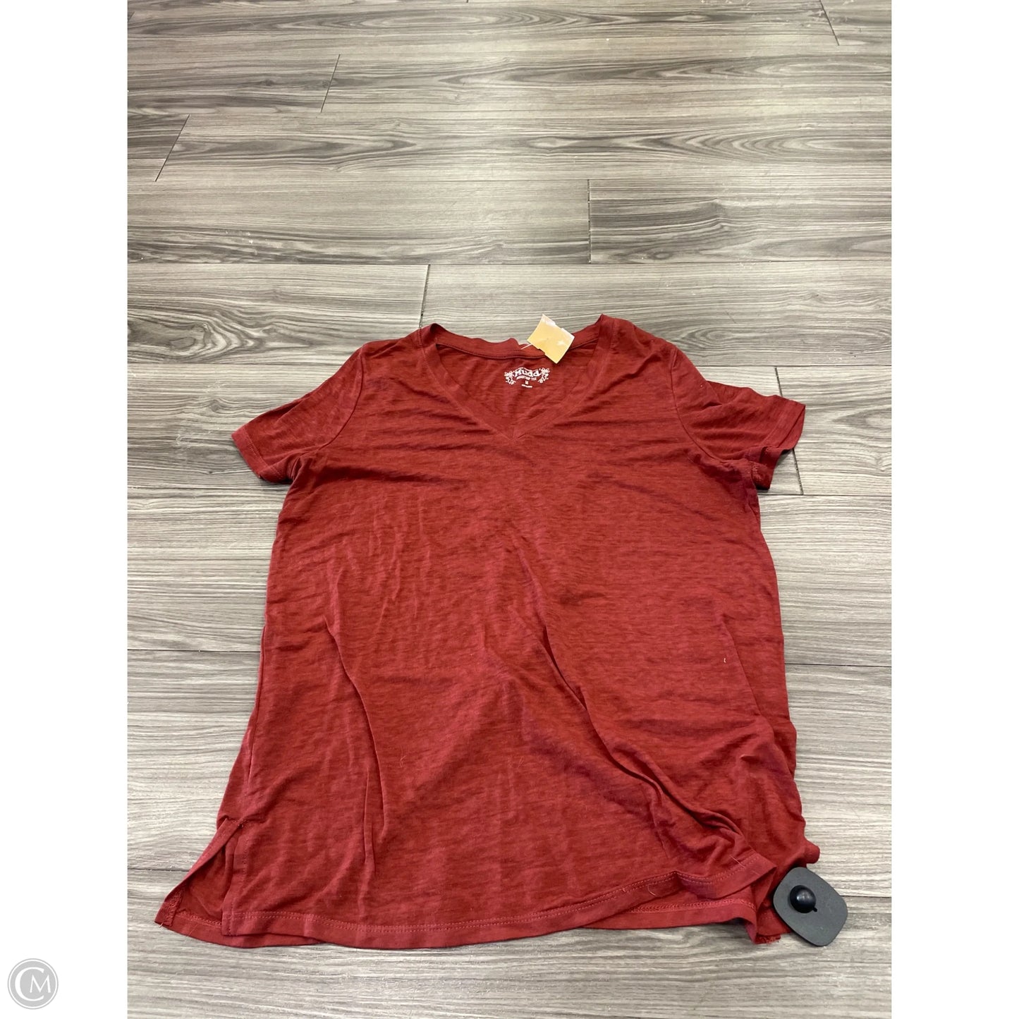 Top Short Sleeve Basic By Mudd In Brown, Size: M