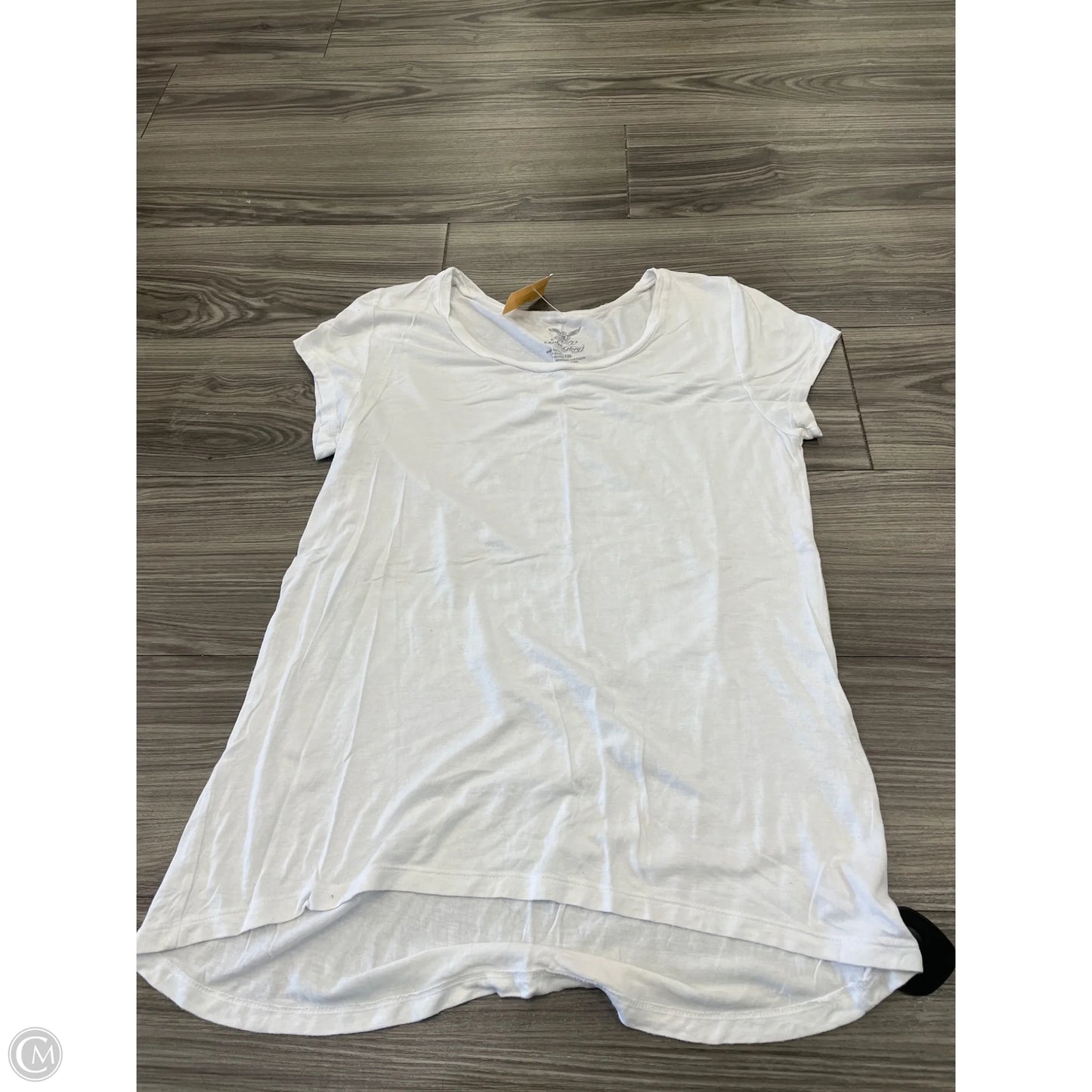 Top Short Sleeve Basic By Faded Glory In White, Size: M