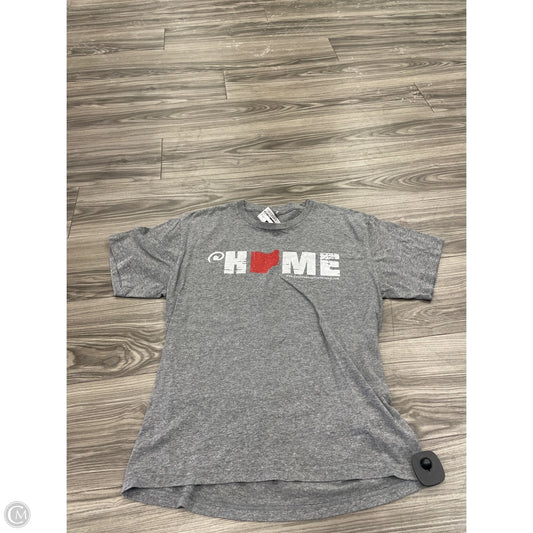 Top Short Sleeve By Next Level In Grey, Size: M