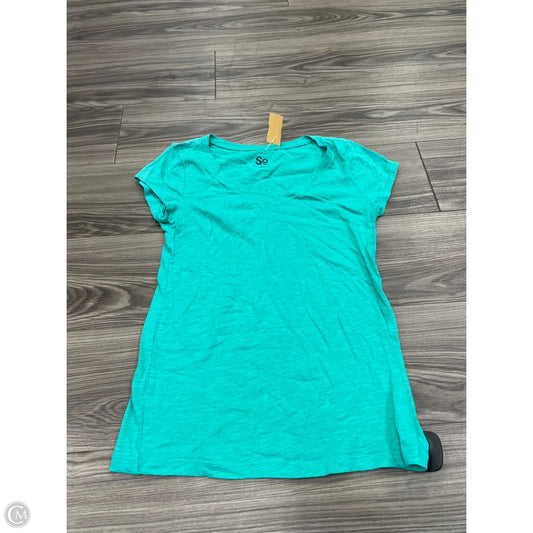 Top Short Sleeve Basic By So In Green, Size: M