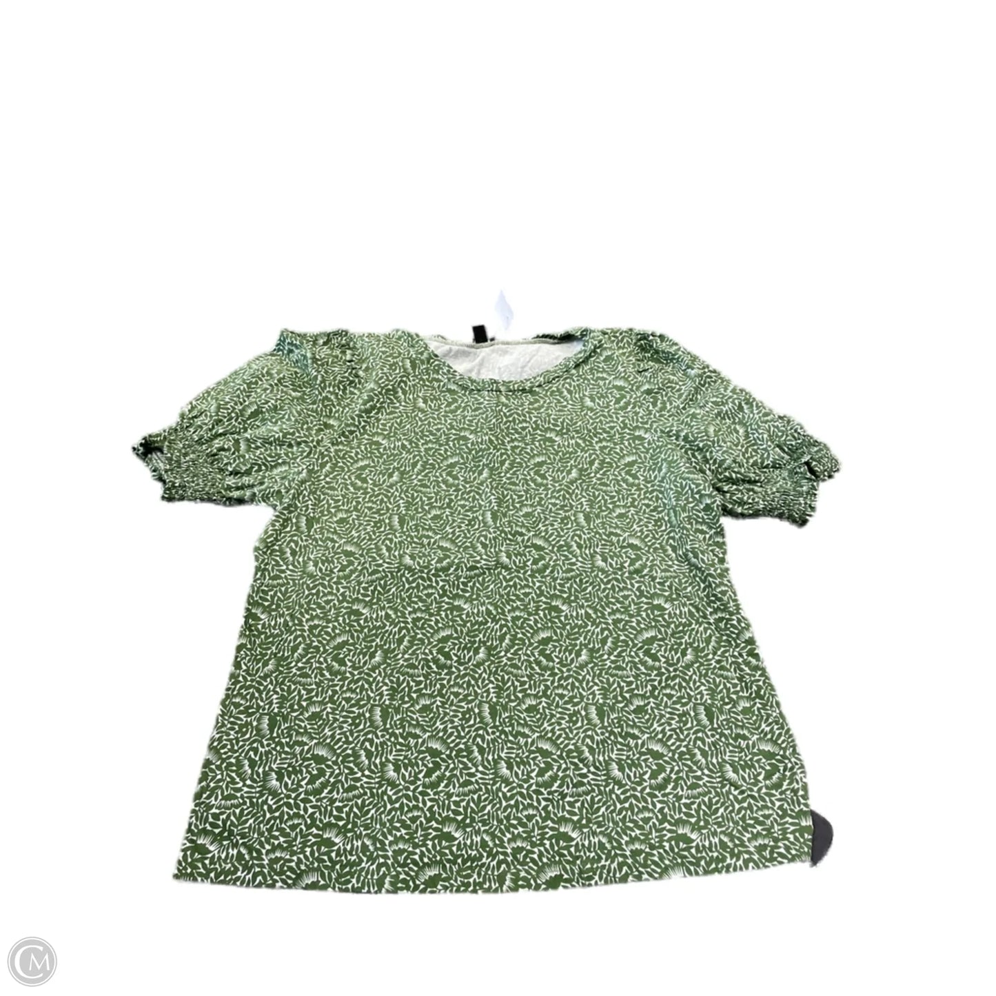 Top Short Sleeve By Ann Taylor In Green, Size: Xl