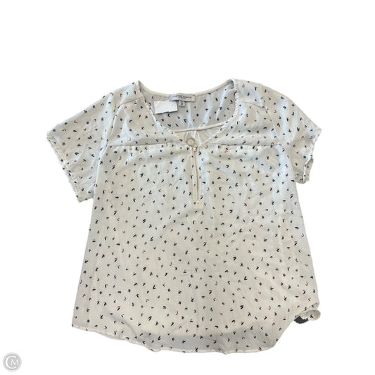 Top Short Sleeve By Clothes Mentor In White, Size: 2x