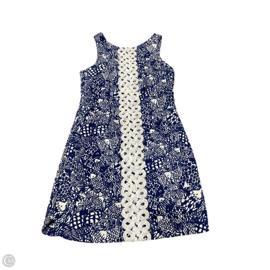Dress Party Short By Lilly Pulitzer In Blue & White, Size: 4