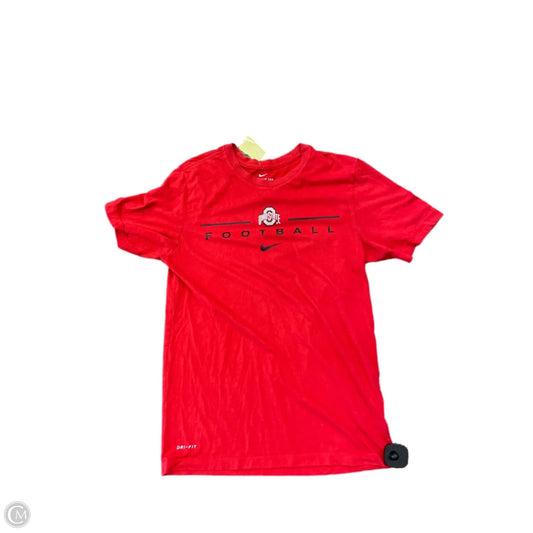 Top Short Sleeve By Nike In Red, Size: S