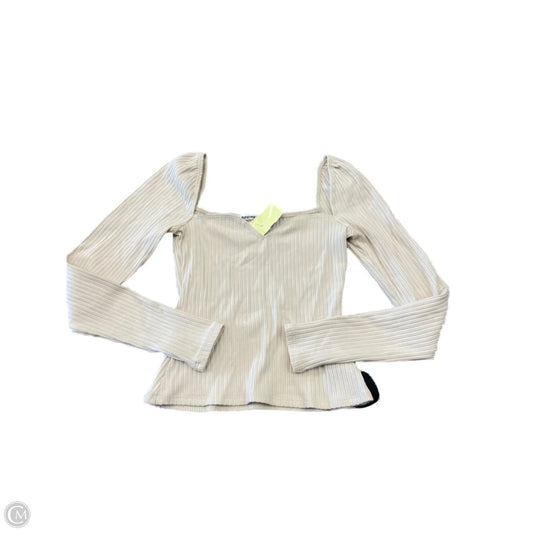 Top Long Sleeve By Reformation In Cream, Size: Xs