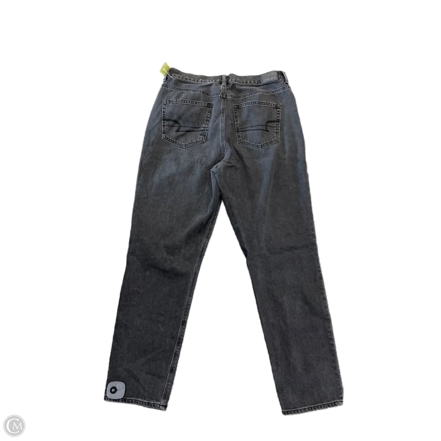 Jeans Boyfriend By American Eagle In Black Denim, Size: 12l