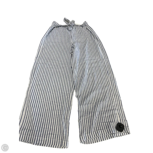 Pants Wide Leg By Beachlunchlounge In Blue & White, Size: M