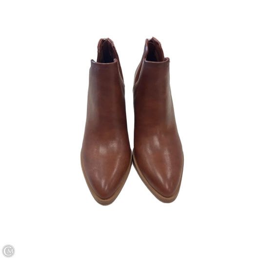 Boots Ankle Heels By Clothes Mentor In Brown, Size: 8