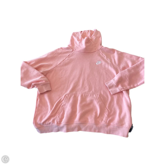 Sweatshirt Hoodie By Nike In Pink, Size: Xl