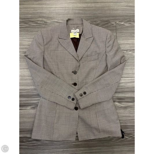 Blazer By Ann Taylor In Brown & Cream, Size: 6