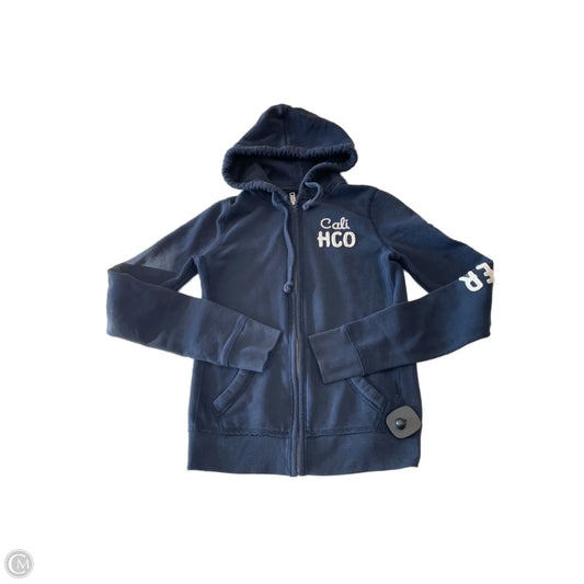 Sweatshirt Hoodie By Hollister In Navy, Size: S
