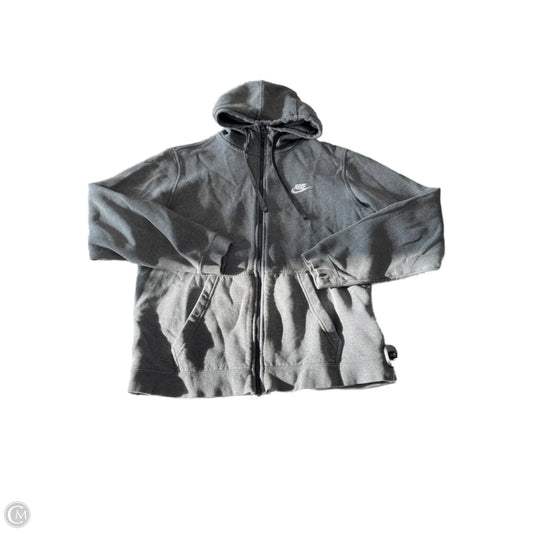 Sweatshirt Hoodie By Nike In Grey, Size: M