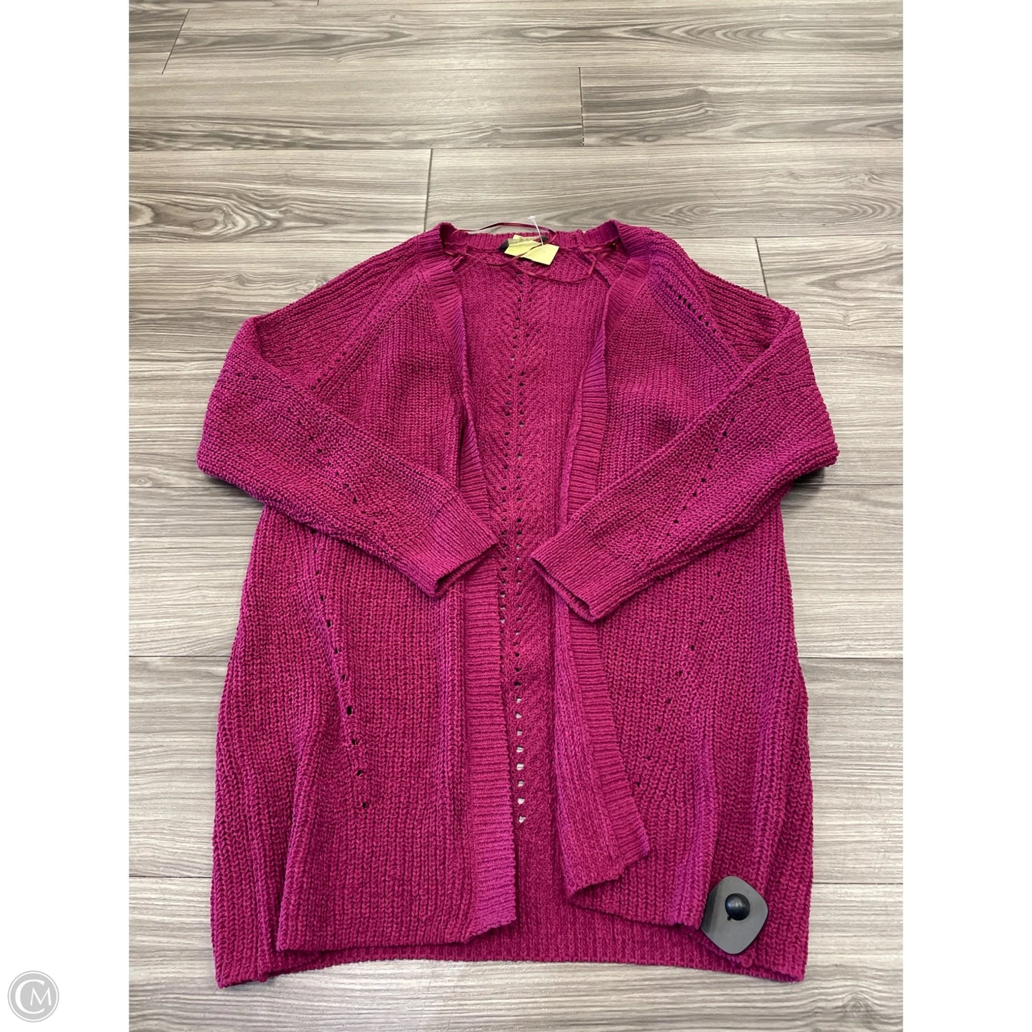 Cardigan By Clothes Mentor In Pink, Size: Xl