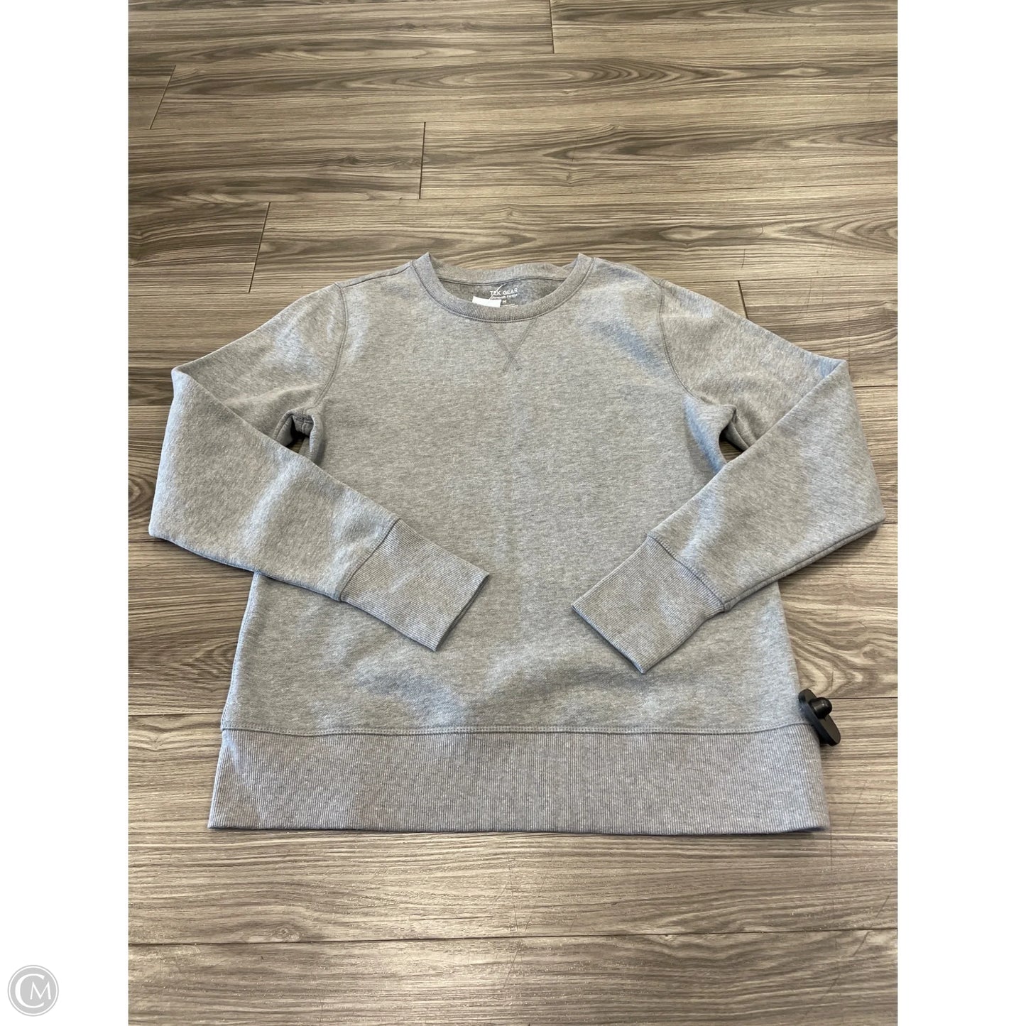 Sweatshirt Crewneck By Tek Gear In Grey, Size: M