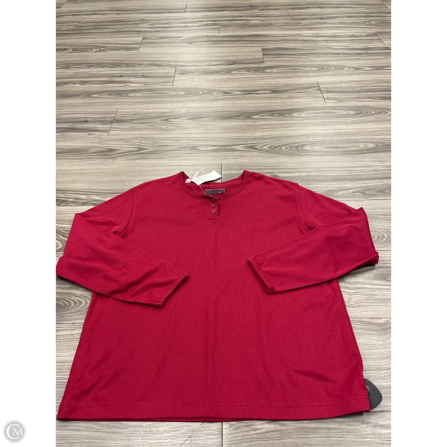 Top Long Sleeve By Clothes Mentor In Red, Size: Xl