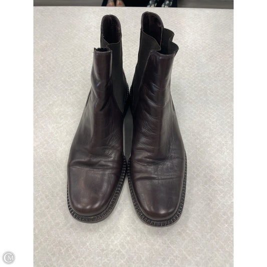 Boots Ankle Flats By Hugo Buscati In Brown, Size: 5