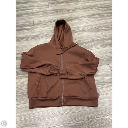 Sweatshirt Hoodie By Shein In Brown, Size: M