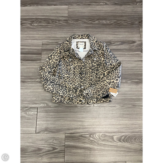 Jacket Denim By Mudd In Animal Print, Size: S