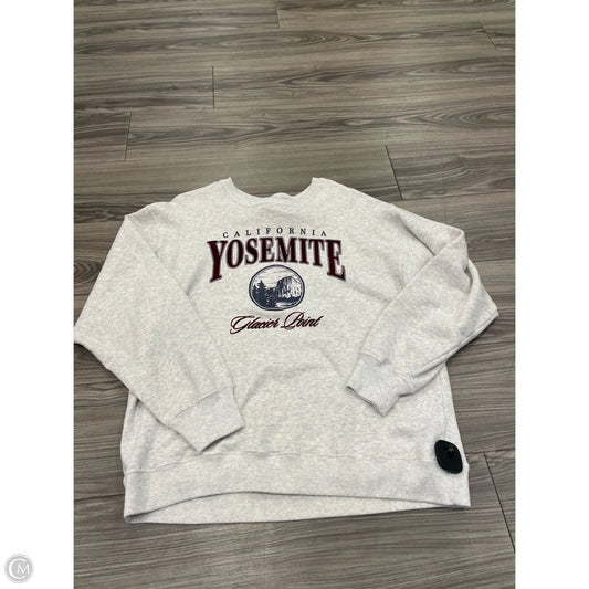 Sweatshirt Crewneck By Hollister In Grey, Size: S