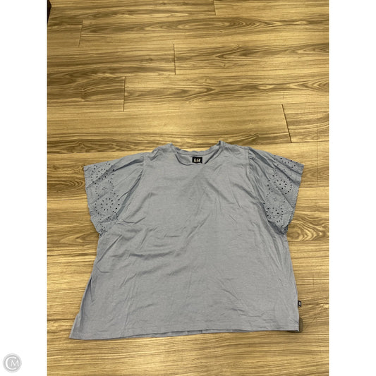 Top Short Sleeve By Gap In Blue, Size: Xl