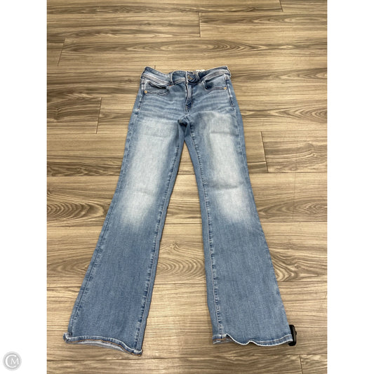 Jeans Boot Cut By American Eagle In Blue Denim, Size: 6