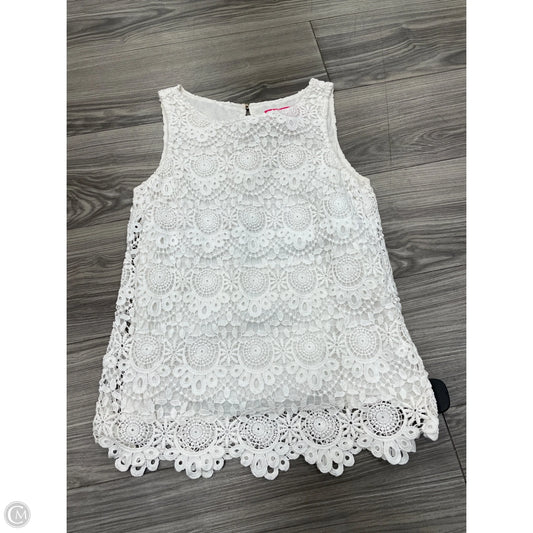 Tank Top Designer By Lilly Pulitzer In Cream, Size: Xs