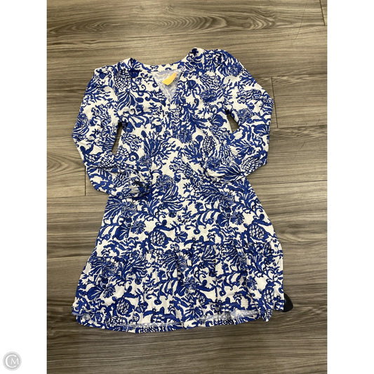 Dress Designer By Lilly Pulitzer In Blue & White, Size: S