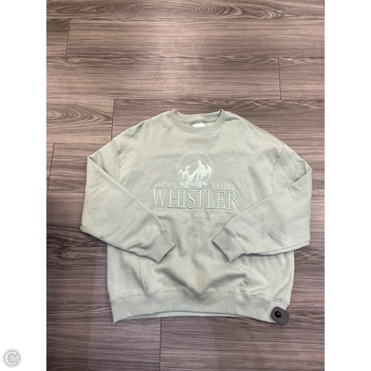 Sweatshirt Crewneck By Clothes Mentor In Green, Size: L