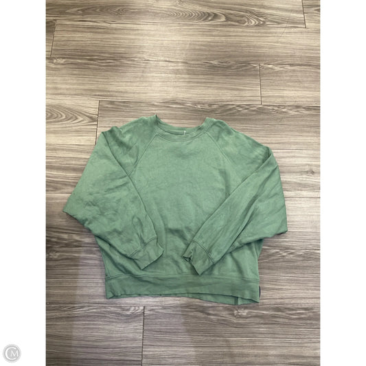 Sweatshirt Crewneck By Old Navy In Green, Size: L