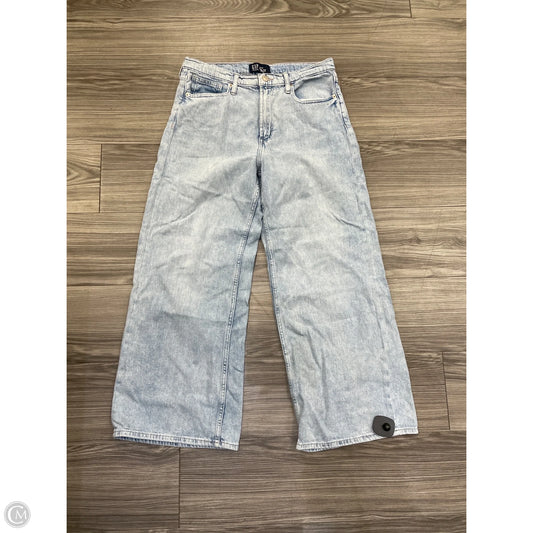 Jeans Wide Leg By Gap In Blue Denim, Size: 10