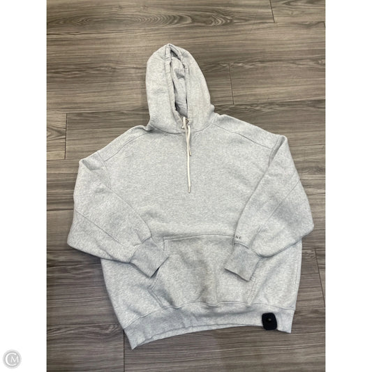 Sweatshirt Hoodie By Aerie In Grey, Size: M