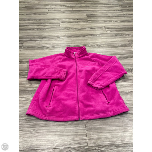 Jacket Fleece By Columbia In Pink, Size: 3x