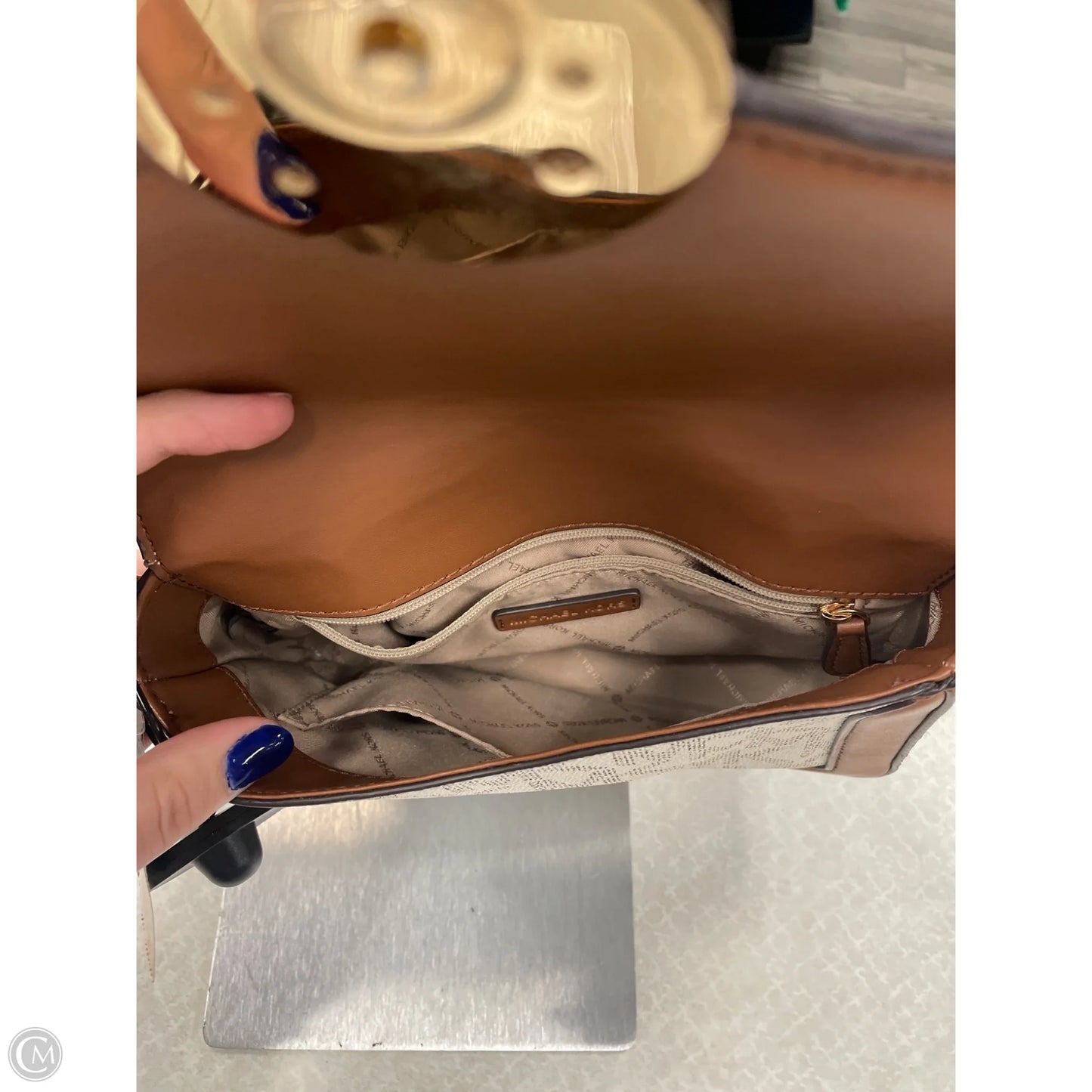 Crossbody Designer By Michael Kors, Size: Medium