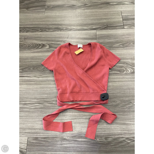Top Short Sleeve By Wilfred In Pink, Size: L