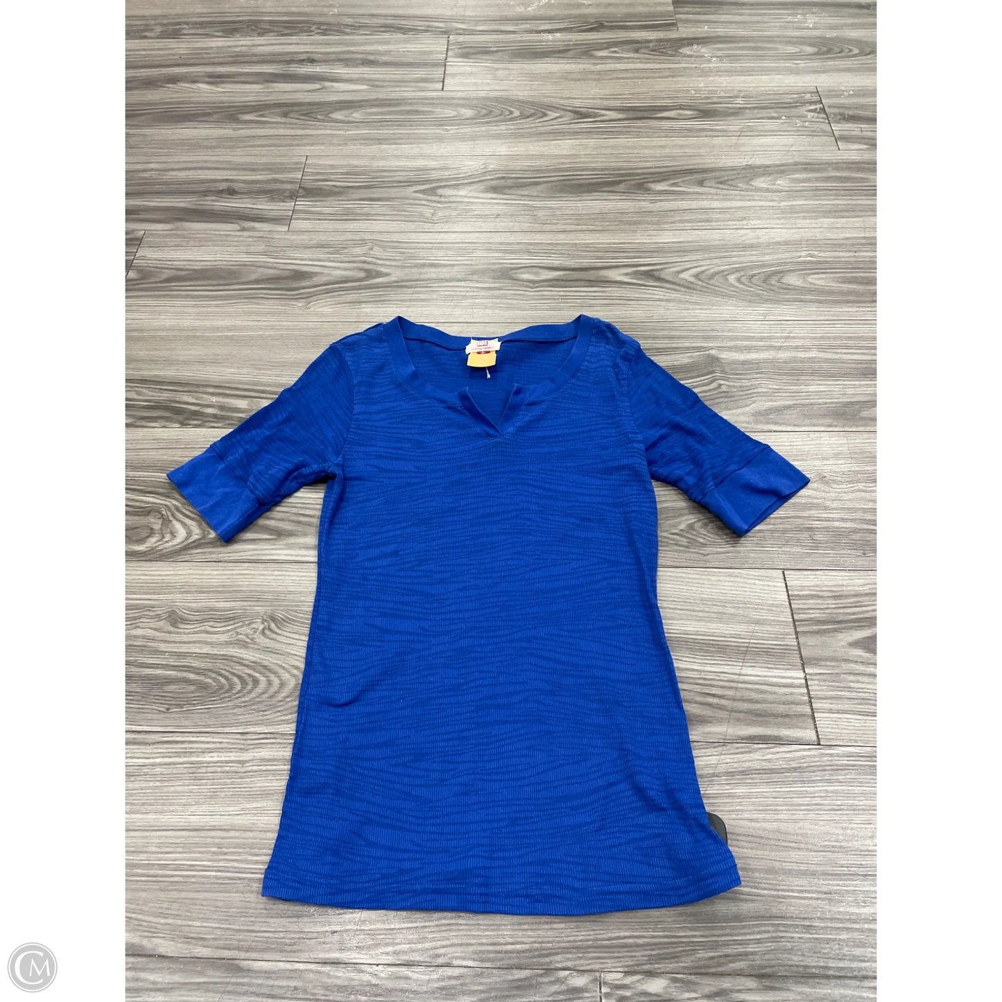 Top Short Sleeve Basic By Lei In Blue, Size: Xxl