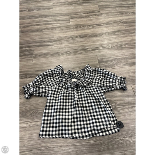 Top Short Sleeve By Industry In Black & White, Size: S