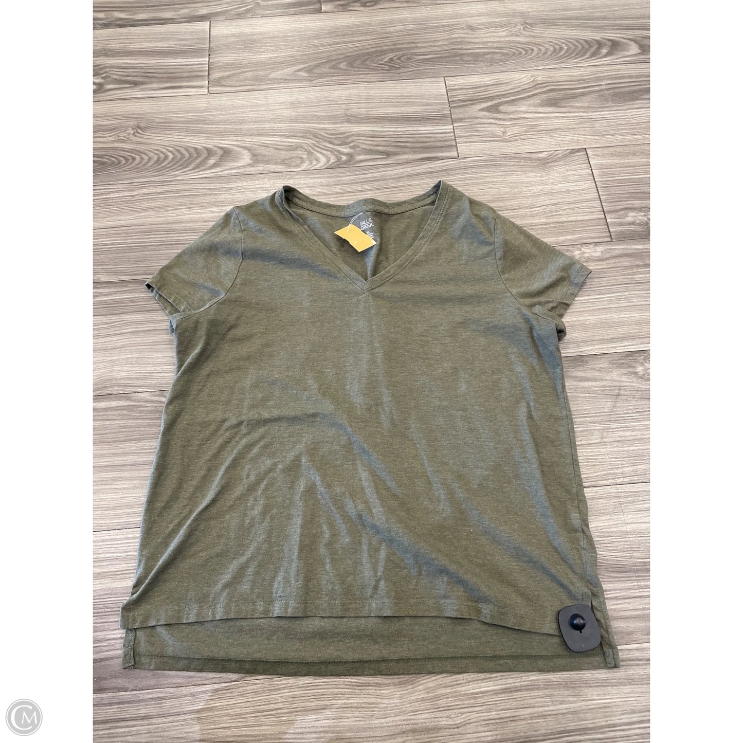 Top Short Sleeve Basic By Falls Creek In Green, Size: Xl