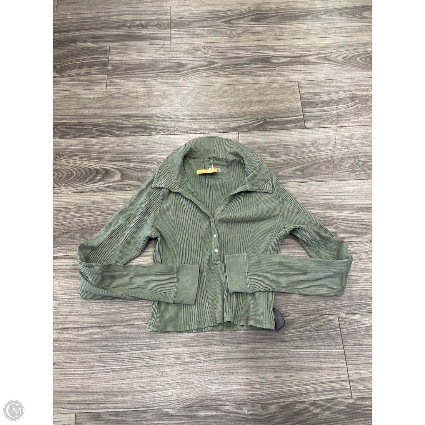 Top Long Sleeve Basic By Aerie In Green, Size: Xl