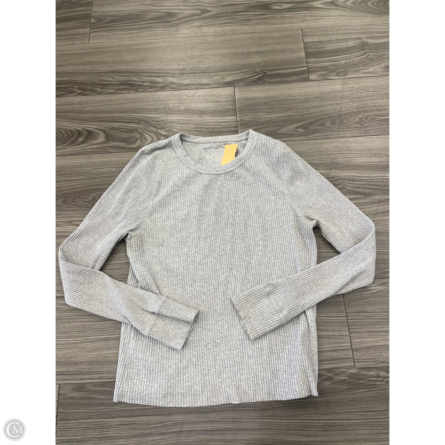 Top Long Sleeve Basic By Aerie In Grey, Size: Xl
