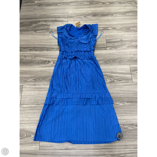 Dress Casual Midi By Taylor In Blue, Size: 10