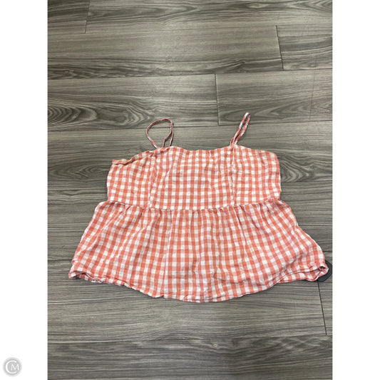 Tank Top By Wild Fable In Orange & White, Size: Xl